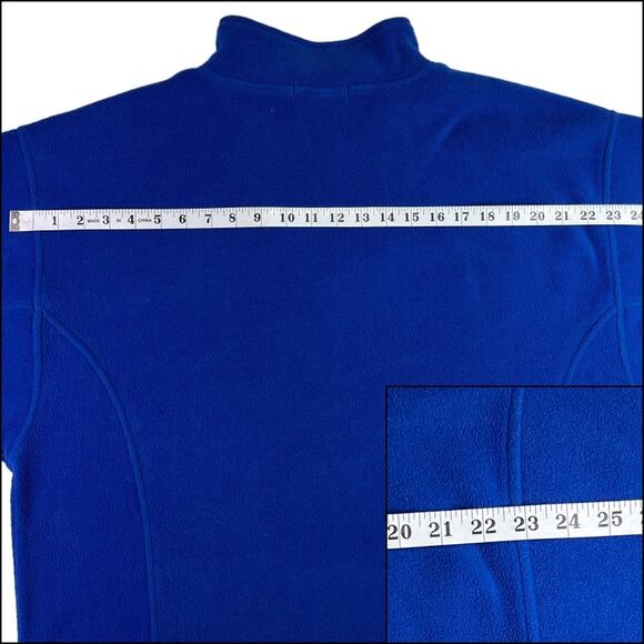 North End Long Sleeve Quarter Zip Pullover Bunny Hug Sweatshirt Pockets Blue - Picture 9 of 13